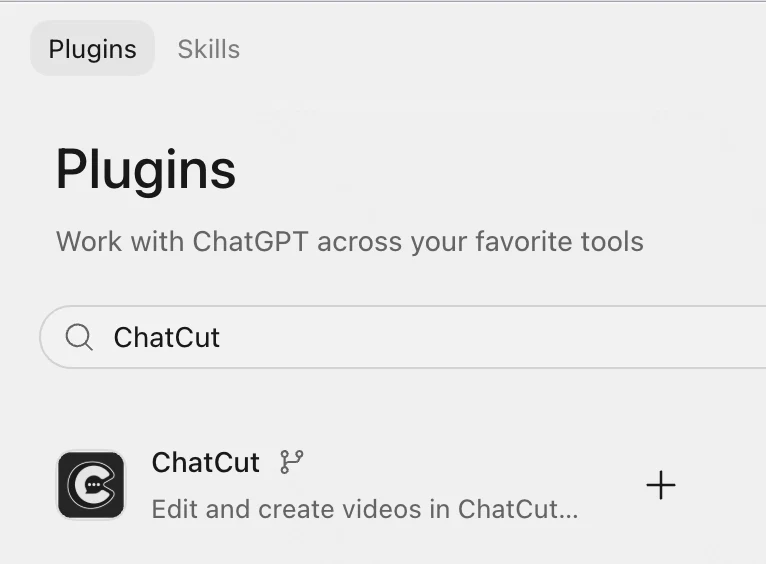 搜索 ChatCut